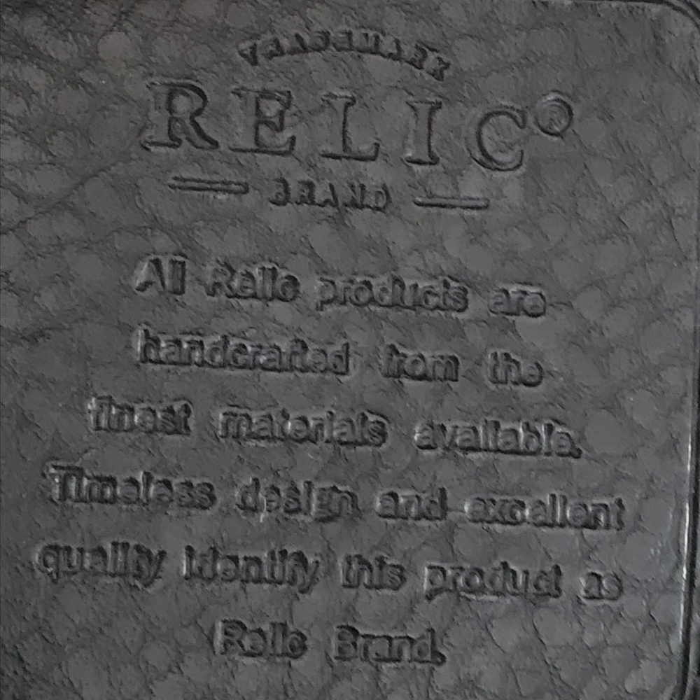 Relic Brand Leathers Black Pebbled Crossbody Bag - Picture 8 of 13